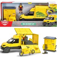 Dickie - Ciężarówka DHL z figurką kuriera i paczkomat 3747020