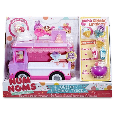 Num Noms Błyszczyki - Zestaw Autobus do produkcji brokatowych błyszczyków 551621