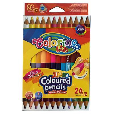 Colorino - Kredki Jumbo 12 sztuk 24 kolory 51880