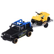Majorette City Trailer - Jeep Wrangler z przyczepą z quadem 3002001