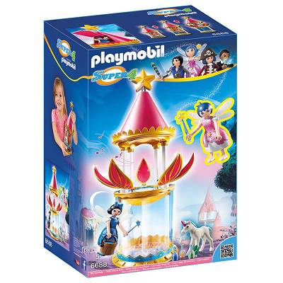Playmobil - Super 4 Kwiatowa Wieża z Pozytywką i Iskierką i Done 6688