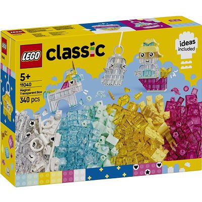 LEGO Classic Magiczny zestaw z przezroczystymi klockami 11040
