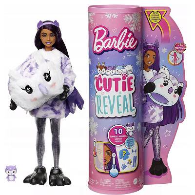 Barbie Cutie Reveal Zimowa Kraina Lalka Sówka HJL62