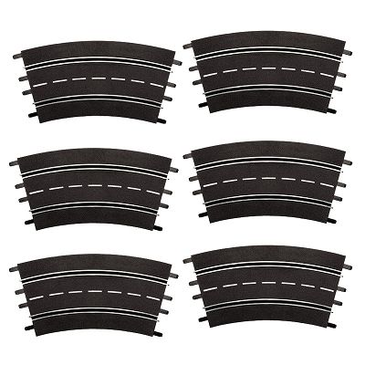 Carrera DIGITAL 132 / 124 - Zakręt 3/30 6szt. 20573