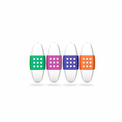 Colorino - Gumka do mazania z plastikowym uchwytem 39811