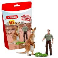Schleich Pocket Set Opieka nad młodym kangurem i jego mamą 81540