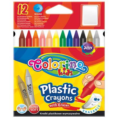 Colorino - Kredki świecowe okrągłe plastikowe 12 kolorów 67331