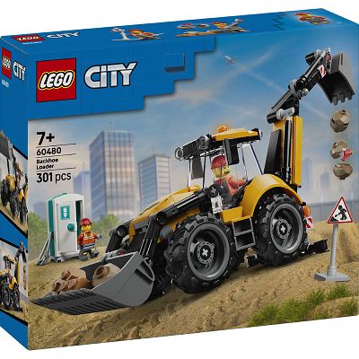 LEGO City Żółta koparko-ładowarka 60480