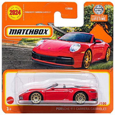 Matchbox - Samochód Porsche 911 Carrera Cabriolet HVN24