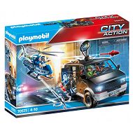 Playmobil - Policyjny helikopter: Pościg za uciekającym samochodem 70575