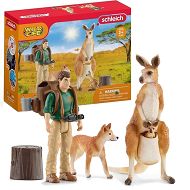 Schleich Wild Life Rodzina kangurów i pies Dingo w Australijskiej Głuszy 42623