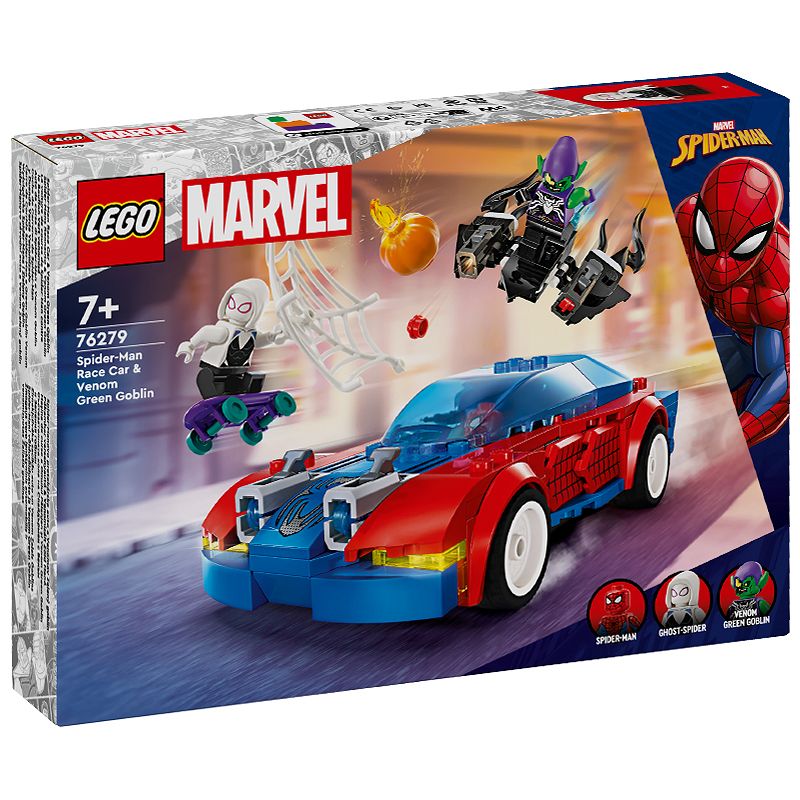 ちゃん LEGO Marvel Super Heroes Wyścigówka Spider-Mana i Zielony Goblin 76279