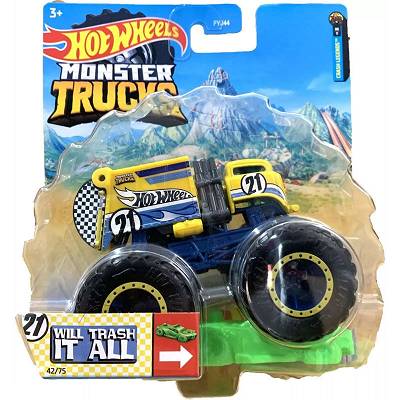 Hot Wheels - Monster Trucks Will Trash It All HHG67 FYJ44