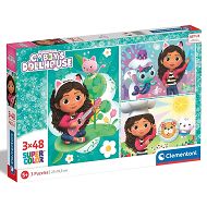 Clementoni Puzzle Domek Gabby 3 x 48 el. 25290