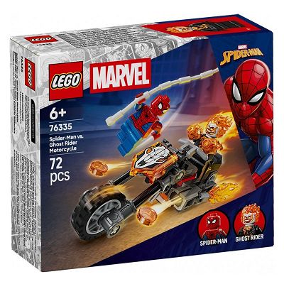 LEGO Marvel Super Heroes Spider-Man kontra Ghost Rider na motocyklu 76335