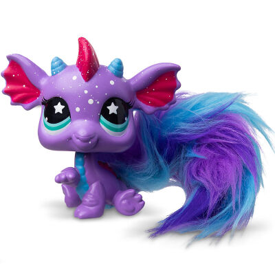 Littlest Pet Shop seria 6 Zwierzątko Nr 487 Fuzzy Pet Smoczuś 01163