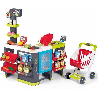 Smoby Supermarket Maximarket z kasą elektroniczną 350229