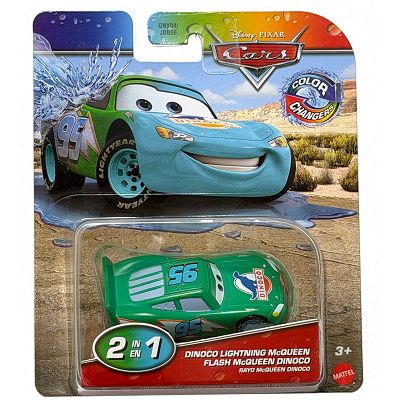 Mattel Auta Cars Color Changers Zygzak McQueen Dinoco JKP76 GNY94