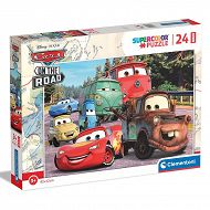 Clementoni Puzzle Maxi Super Kolor Disney Cars On The Road 24 el. 24239