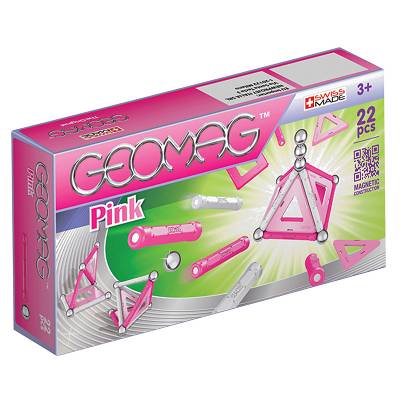 GeoMag - Klocki magnetyczne - Kids Pink Panels 22 el.340