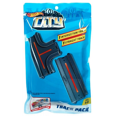 Hot Wheels City - Akcesoria do rozbudowy Prosta + Skrzyżowanie GBK38