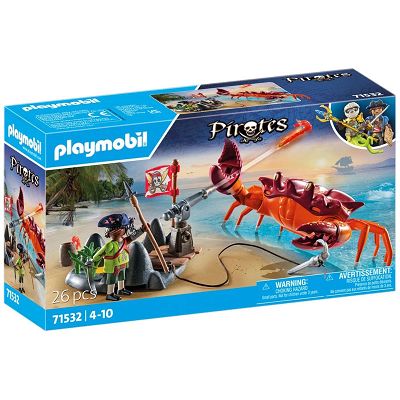 Playmobil Pirates Walka z ogromnym krabem 71532