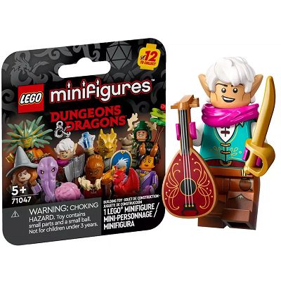 LEGO Minifigures - Elficki Bard Halfing Bard Minifigurka Dungeons & Dragons 71047