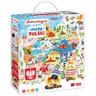 CzuCzu Puzzle obserwacyjne Mapa Polski 100 el. 3198