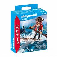 Playmobil Pirat z tratwą i rekinem młotem 70598