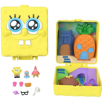 Polly Pocket SpongeBob Kanciastoporty Zestaw kompaktowy JKC84