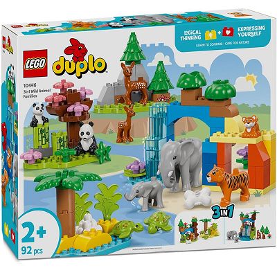 LEGO DUPLO Town Rodziny dzikich zwierząt 3w1 10446