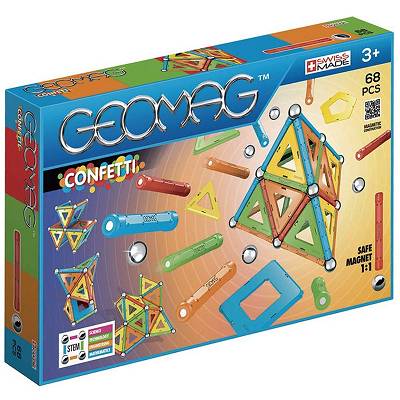 GeoMag - Klocki magnetyczne Confetti 68 el. 355