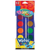 Colorino - Farby akwarelowe duża pastylka 12 kolorów 14014