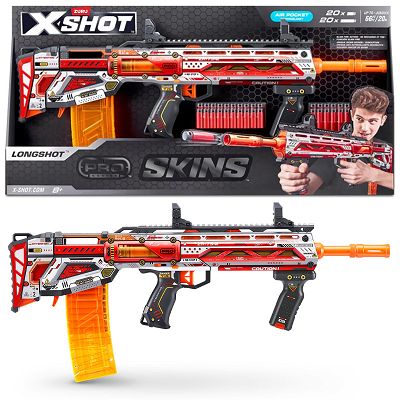 ZURU X-Shot Wyrzutnia Longshot Skins 40 strzałek 36600