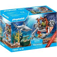 Playmobil City Action Poszukiwanie skarbu łodzią podwodną 71860