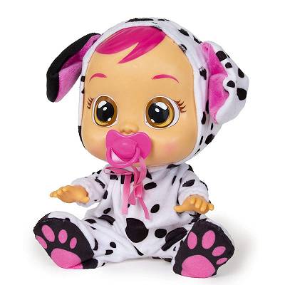 IMC Toys Cry Babies - Płacząca lalka bobas Dotty dalmatyńczyk 96370