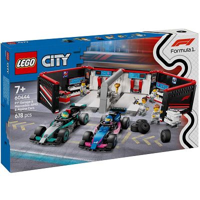 LEGO City F1 Garaż i bolidy Mercedes-AMG i Alpine 60444