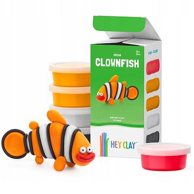 Hey Clay - Masa plastyczna Clownfish Błazenek HCL50124