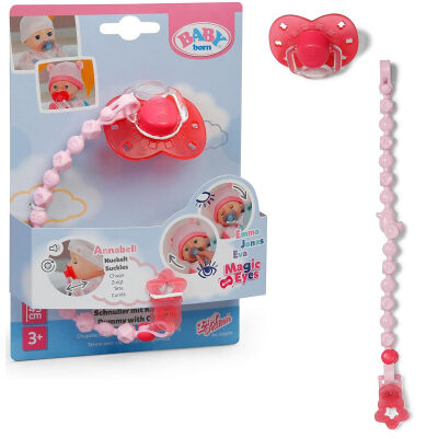 BABY Born Magiczny Smoczek różowy z klipsem dla lalki 43 cm. 838679