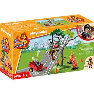 Playmobil Duck on Call Akcja straży pożarnej Uratuj kotka 70917