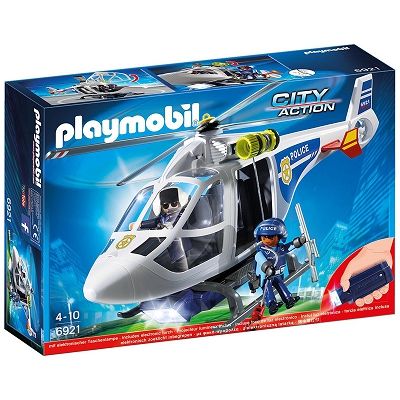 Playmobil - Helikopter policyjny + elektroniczna latarka 6921