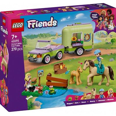 LEGO Friends Przyczepa z koniem i źrebaczkiem 42695