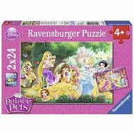 Ravensburger - Puzzle Disney Przyjaciele księżniczek 2 x 24 elem. 089529