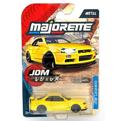 Majorette JDM Legends Nissan Skyline GT-R (R34) yellow 2100000