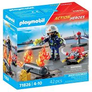 Playmobil City Action Strażak z pompą wodną 71826