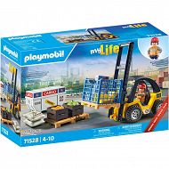 Playmobil - Wózek widłowy z ładunkiem 71528