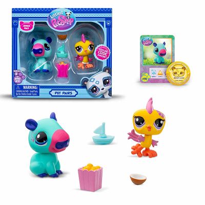 Littlest Pet Shop seria 2 Zwierzątka 2-pak Kapibara i Papuga LPS00620