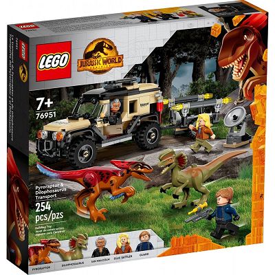 LEGO Jurassic World - Transport pyroraptora i dilofozaura 76951