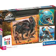 Clementoni Puzzle SuperKolor Jurassic World 3 x 48 el. 25314