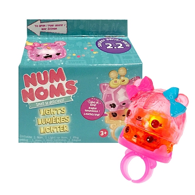 Num Noms Błyszczyki - Pudełko z niespodzianką Lights Mystery Świecące Pierścionki Seria 2 548355